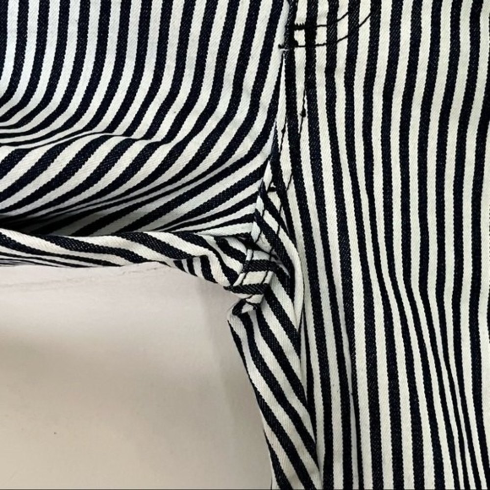 Veronica Beard Striped Boot Cut Jeans with Side Detail - Picture 9 of 15